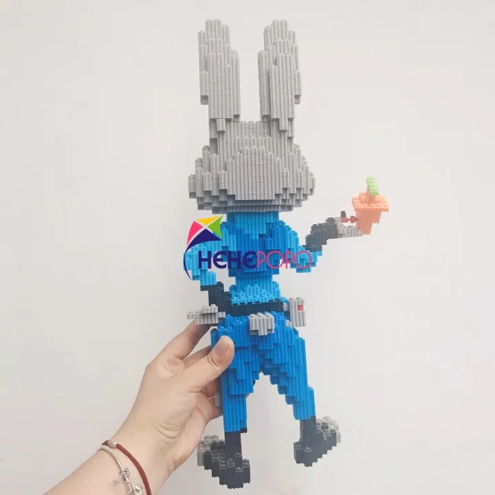 

3880pcs Rabbit Connection Pet Model Building Block Large Judy Model Middle Bricks Block Toy for Girl Gift Series 6711