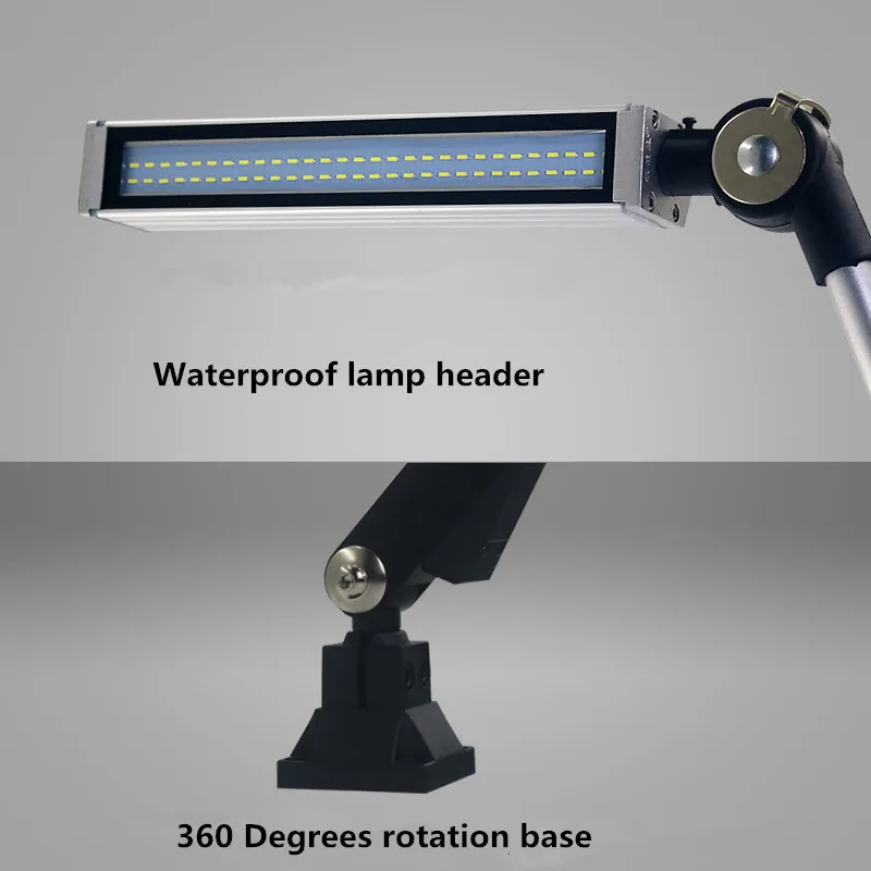 10W 24 V/220 V Водонепроницаемый промышленные светодиодные лампы с ЧПУ лампочка для машинки фрезерный швейная машина рабочий свет длинные руки Складной гибкий свет