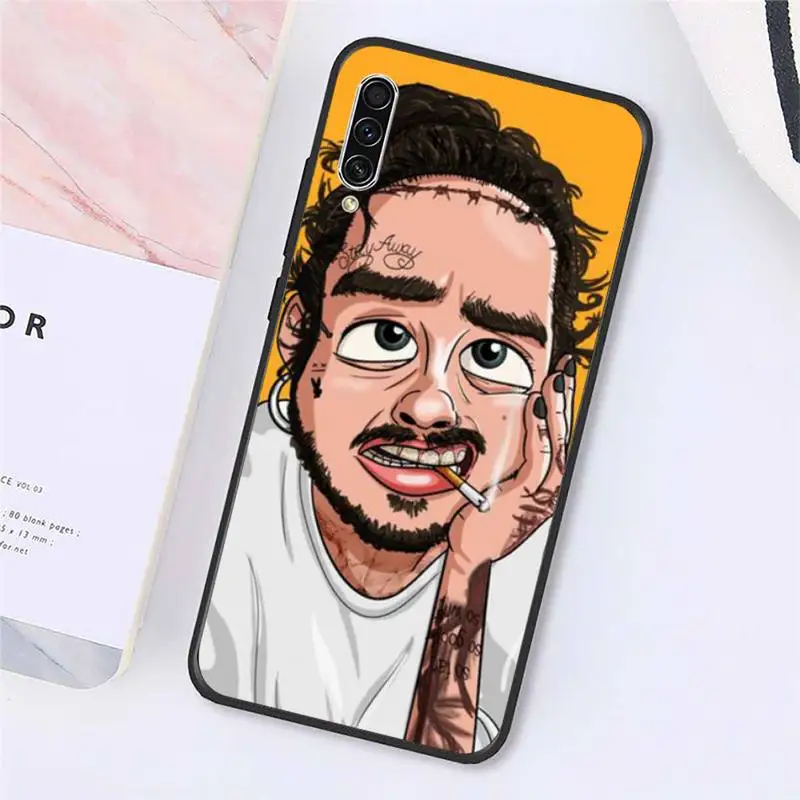 

Singer rapper Post Malone Beerbongs Phone Case For Samsung galaxy A S note 10 7 8 9 20 30 31 40 50 51 70 71 21 s ultra plus
