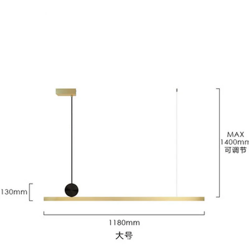 Геометрическая линия подвесные лампы Ресторан скандинавский пост современный
