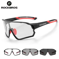 rockbros photochromic cycling glasses bike sunglasses bicycle glass uv400 sports sunglasses for men women hiking fishing glasses