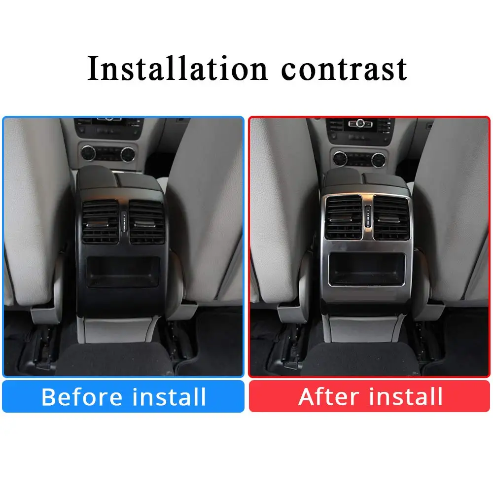 ABS Матовый с логотипом вентилятор заднего кондиционера на выходе Накладка для