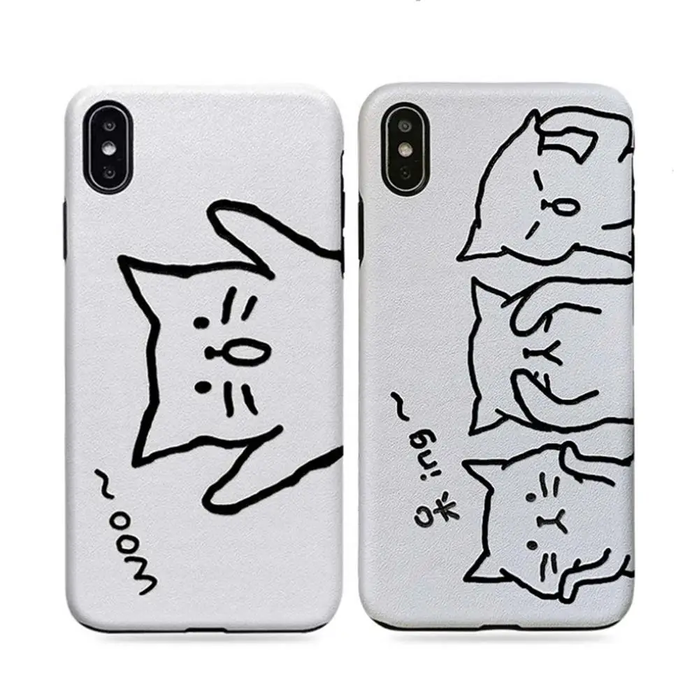 Милый однотонный мультяшный чехол для телефона iphone 6 6S plus 7 8 xr xs max oppo r9 r9s r11 r11s vivo x9s