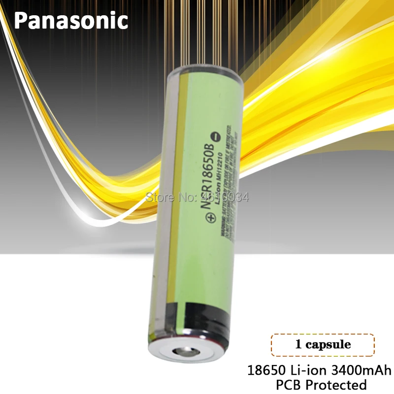 1 шт. Panasonic100 % оригинальный новый 3 7 в 18650 3400 мАч литиевая аккумуляторная батарея