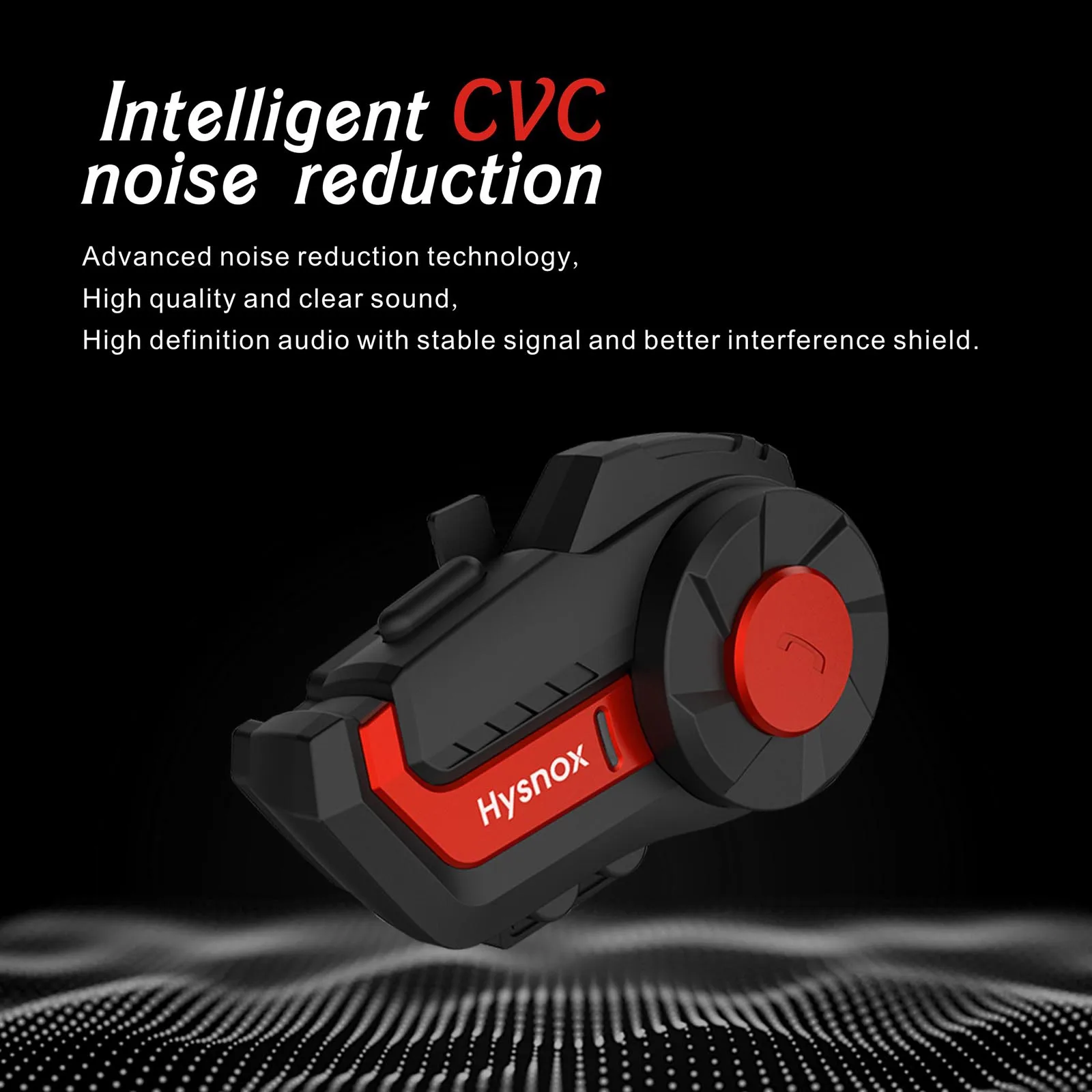 Hysnox HY-01 Motorcycle BT Intercom Helmet Headset 1000M Hands-free Interphone IP66 Waterproof 2 Riders Full Duplex FM Radio | Электроника
