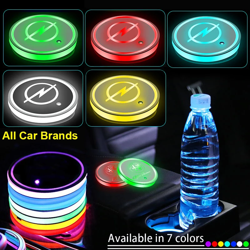 1 шт. светодиодная подсветка для автомобильной чашки светящийся подставка