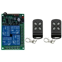 433mhz dc 12v 24v 4ch wireless rf remote control light switch 10a relay output radio receiver moduletransmitter garage doors