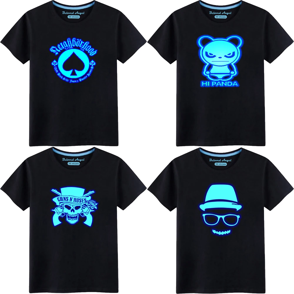 

Рождественские светящиеся футболки с героями мультфильмов для мальчиков и девочек, детские 3D футболки, детская летняя футболка с коротким рукавом, хлопковые топы для подростков