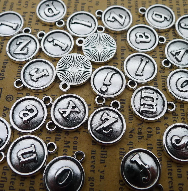 

Подвеска «сделай сам» из сплава с 26 буквами, 13 х15 мм