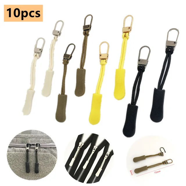 New Universal Zipper Puller DIY Removable Slider Replacement Instant Repair Kit Broken Buckle Cord | Дом и сад