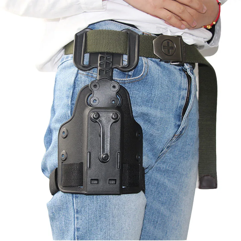 

Hunting Drop Leg Adapter Gun Holster Paddle for Glock 17 19 M9 1911 SIG Leg Waist Assembly Pistol Case Platform Accessories