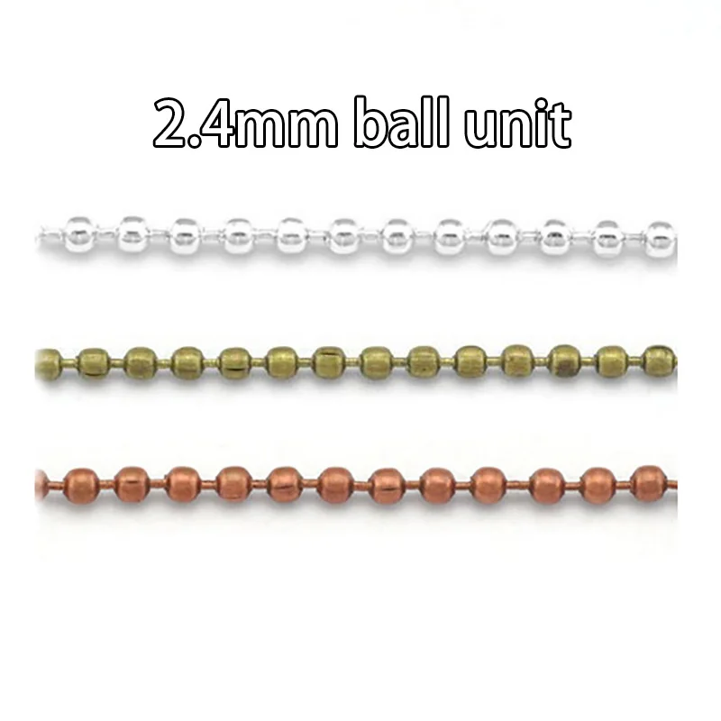 Цепочка с подвеской шариком 2 4 мм 10 шт. 28 дюймов (72 см)|ball chain|chain bulkantique bronze |