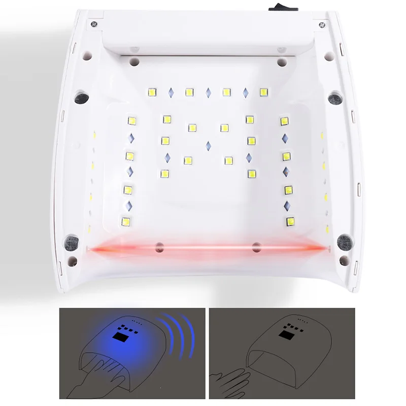 

7800mAh Rechargeable Nail Lamp UV LED 48W Wireless Gel Polish Dryer S10 Nail Baker Pedicure Manicure Light Nail LED Lamp