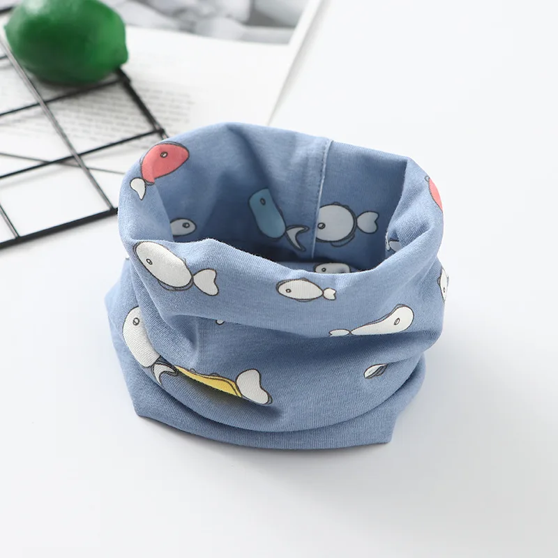 Новый хлопковый детский шарф осенне-весенний снуд для мальчиков и девочек