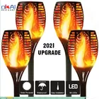 Горячая 12LED 96LED Солнечная пламя фонарь светильник мерцание Водонепроницаемый декора сада ландшафтный светильник лужайки путь светильник ing фонарь напольный светильник