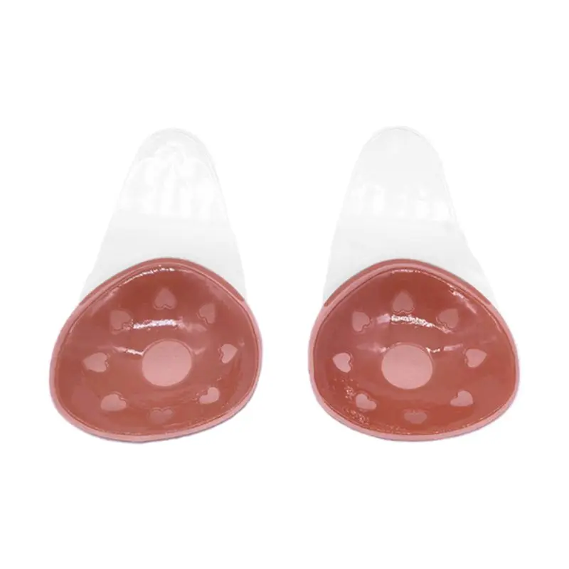 1 пара бесшовных Невидимые гелевые Чехлы для сосков в форме капли воды липкий