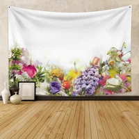 laeacco tapestry home decor wall hanging polyester cactus plant blanket washable tablecloth camping mat customize pattern