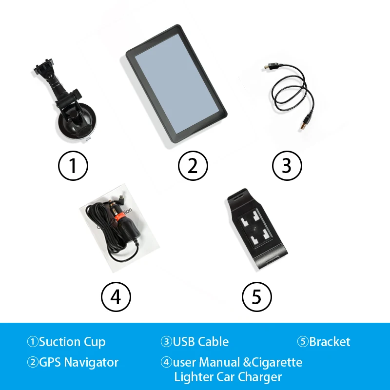 Автомобильный gps-навигатор 7 дюймов HD FM Bluetooth Голосовая сигнализация trafflc