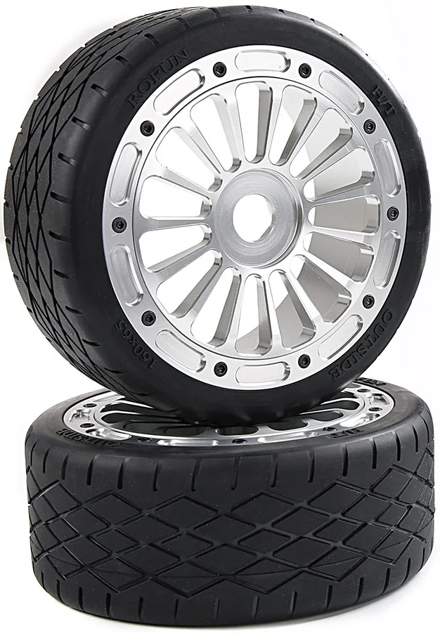 Второе gernaration on road wheel с алюминиевым ободом для 1/5 Rovan Rofun F5 MCD XS 5 RC Truck 160*65 мм 2