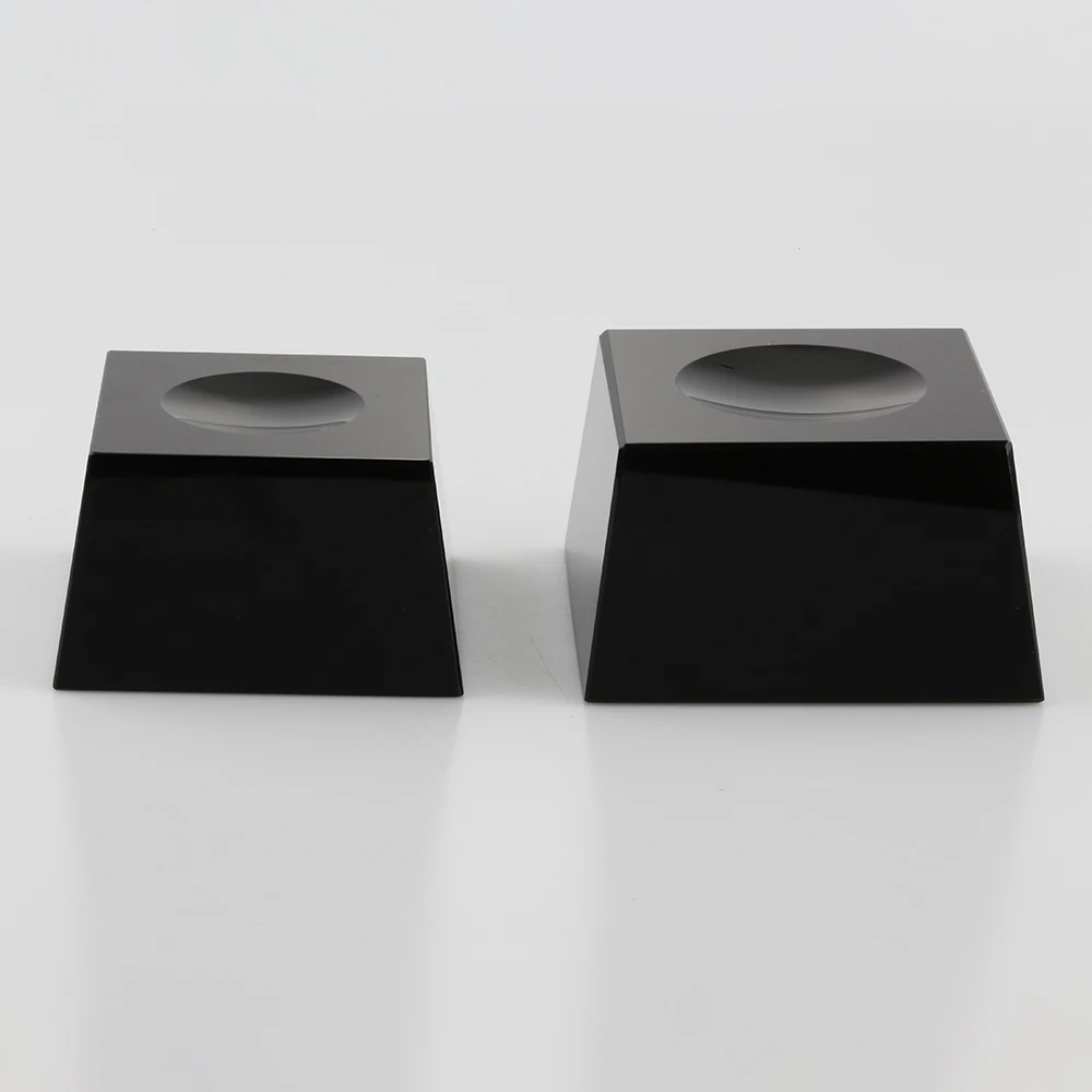 Подставка для дисплея из черного стекла K9 кубический хрустальный шарик