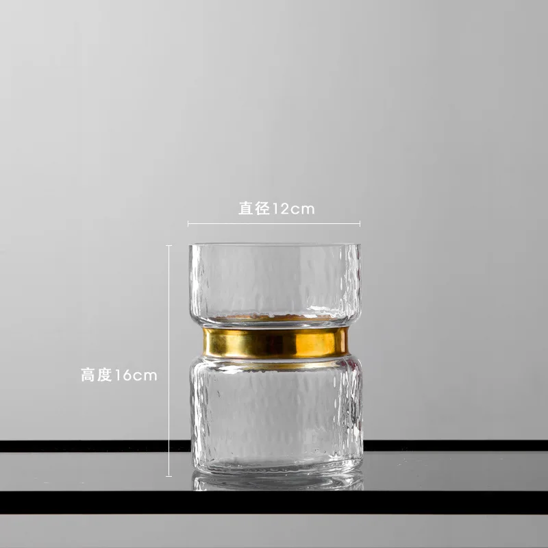 Скандинавская простая креативная ваза прозрачная настольная стеклянная