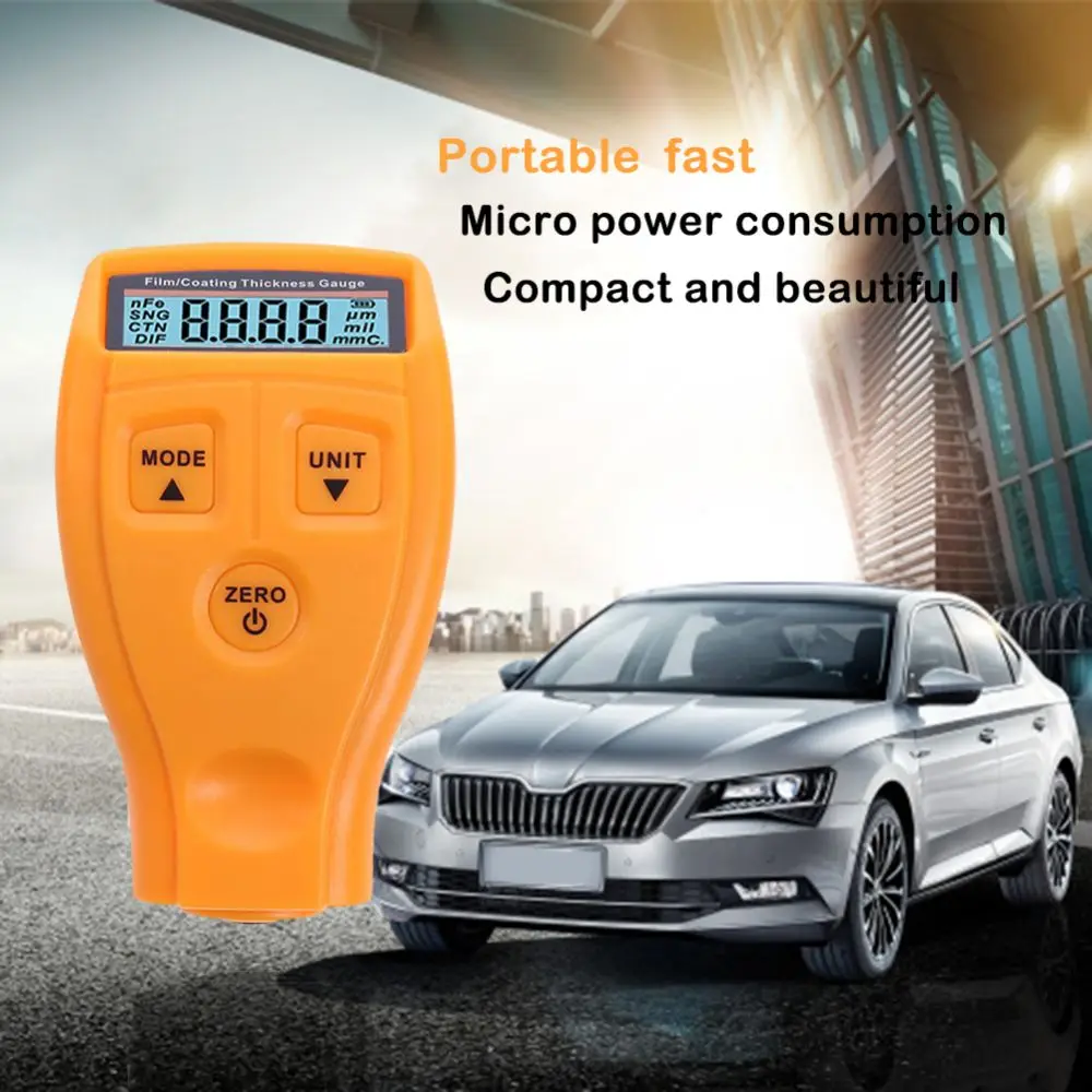 GM-200 Thickness Gauge Car Paint Coating Thickness Paint Tester LCD Display Portable Coating Painting Thickness Gauge 0~1.80mm