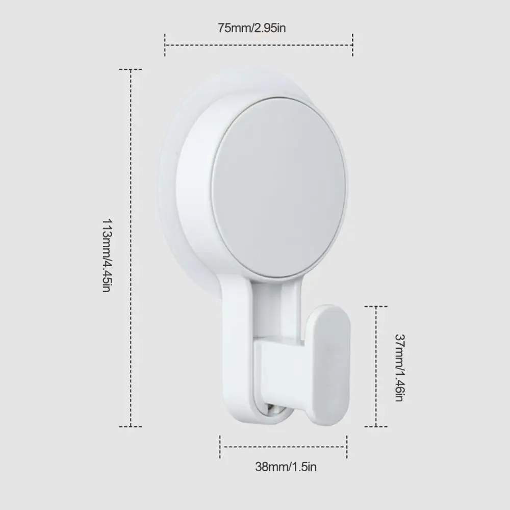 Настенный крючок 1 шт. прочная белая присоска вешалка для кухни ванной держатель