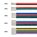 2pin3pin4pin5pin 10 м20 м30 м50 м100 м 18AWG Электрический кабель светодиодный удлинитель провода для WS2812B RGB светодиодный