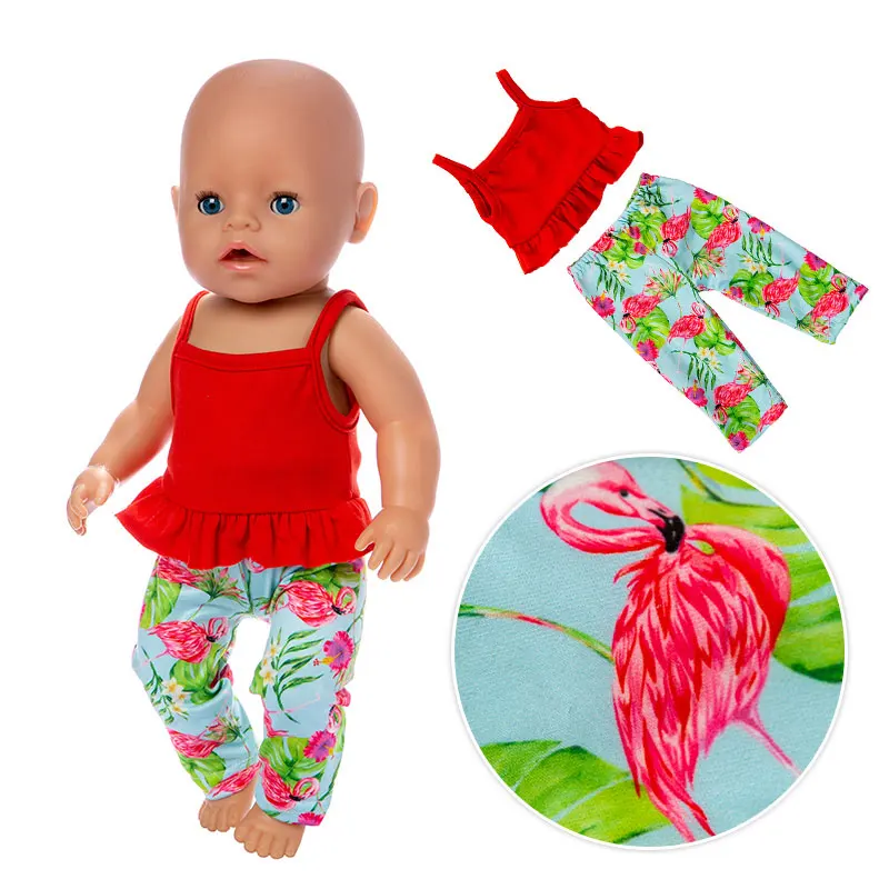 

2019 New Dolls Suit Fit For 43cm Baby Doll 17inch Reborn Baby Doll Clothes