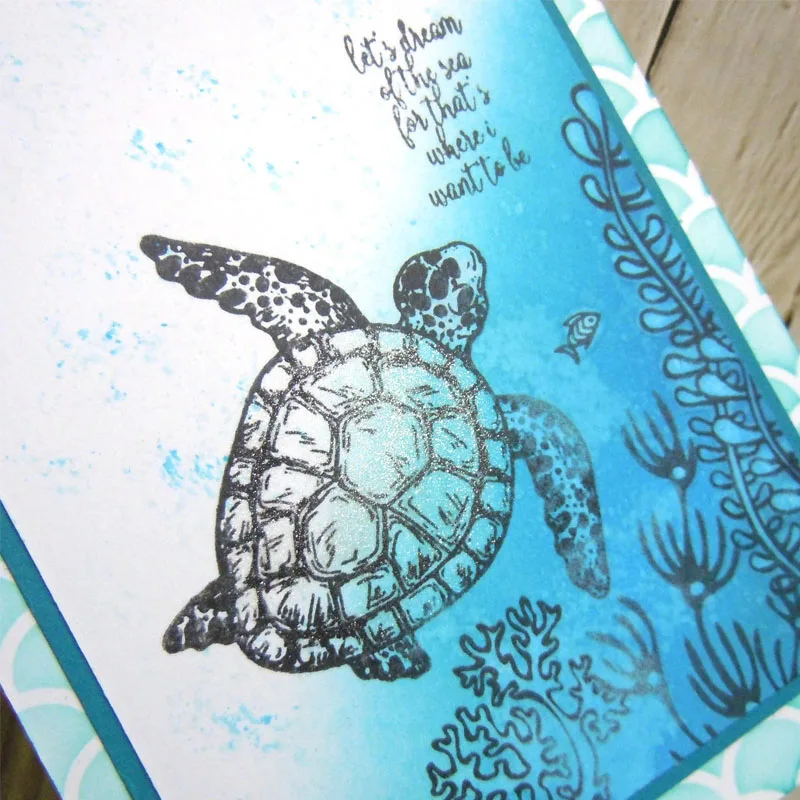 Плавание море животные металлические Вырубные штампы и координационные для