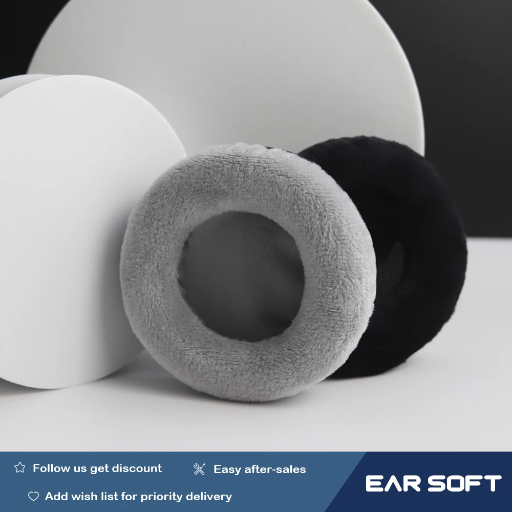 Earsoft Replacement Cushions for Samson HP20 Headphones Cushion Velvet Ear Pads Headset Cover Earmuff Sleeve