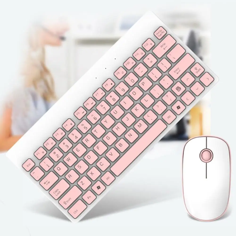 

Wireless Adjustable Mechanical Keyboard 1500DPI Mouse Set for Laptop Computer Wireless Ergonomic Wireless Keyboard Mouse Set