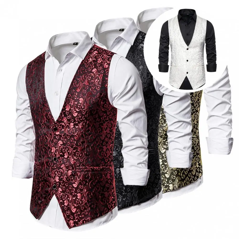 Весенне-осенний официальный очаровательный костюм с V-образным вырезом жилет