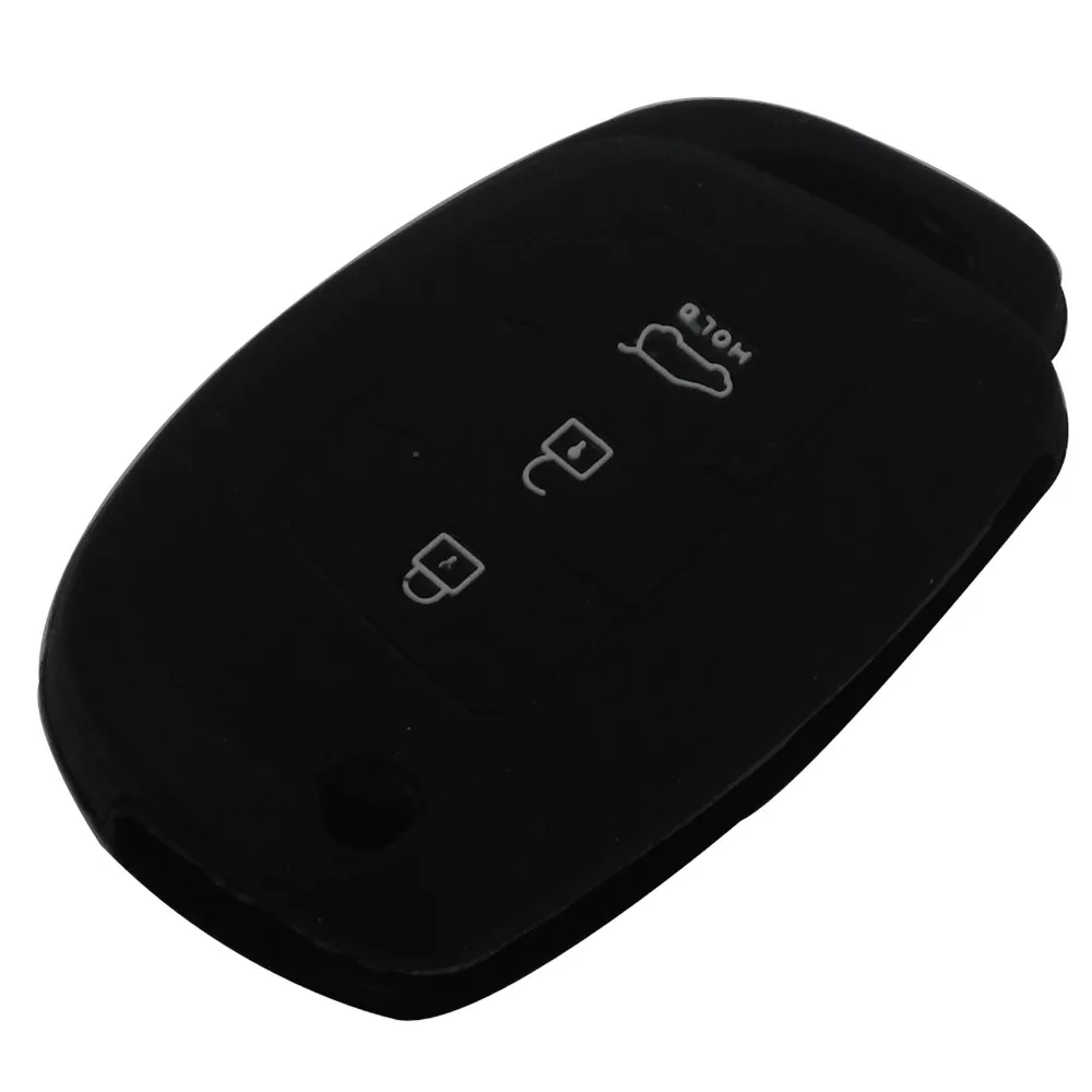 30 шт. 3 кнопки силиконовый Автомобильный Дистанционный флип-брелок чехол для hyundai
