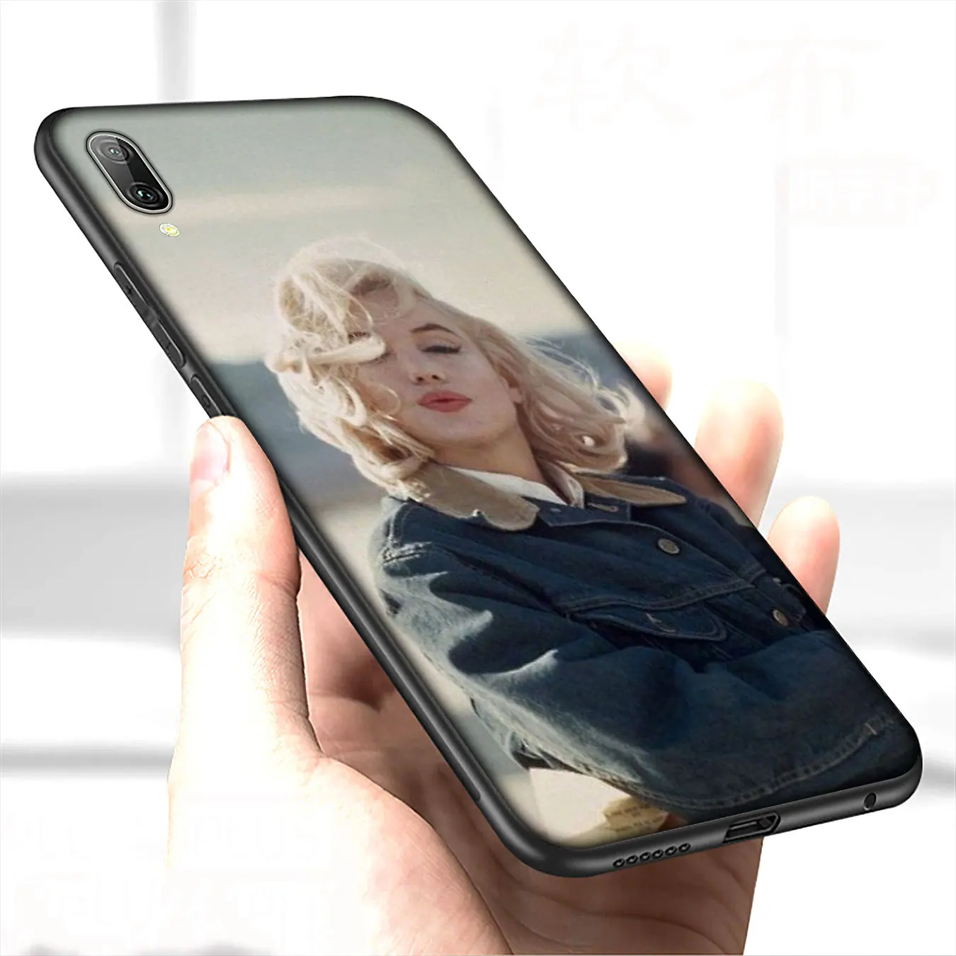 Мягкий силиконовый чехол IYICAO Мэрилин Монро для Huawei P30 P20 Pro P10 P9 Lite Mini 2017 2016 черный P