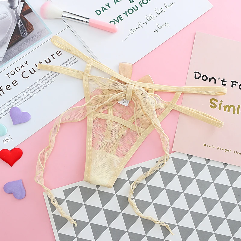 Танга сексуальные женские стринги Нижнее белье 4 шт./лот прозрачные трусики