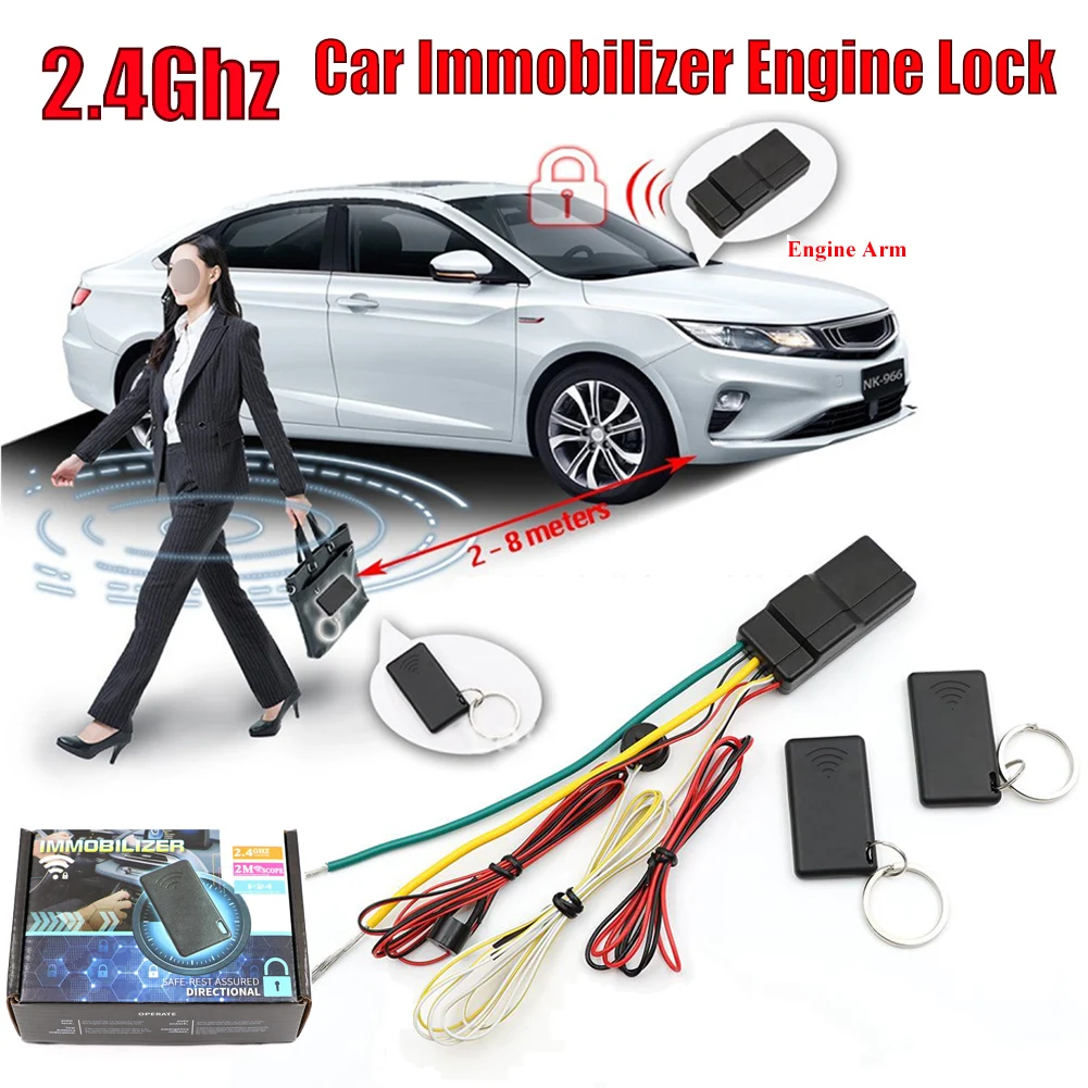Car Accessories RFID Immobilizer Engine Lock Anti-Hijacking & Circuit Cut Alarm Inmoviliza Anti-theft device | Автомобили и