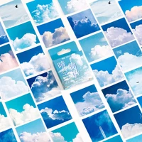 46 pcs sky cloud mini size scrapbooks stickers diy decoration super cute stickers for laptop scrapbook diary notebook album