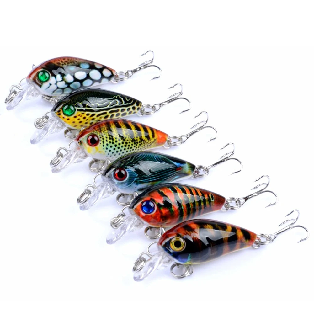 

4.5cm 4g Crankbait Wobbler Fishing Lure Artificial Carp Bass Minnow Hard Bait Lifelike Bait Fishing Accessories