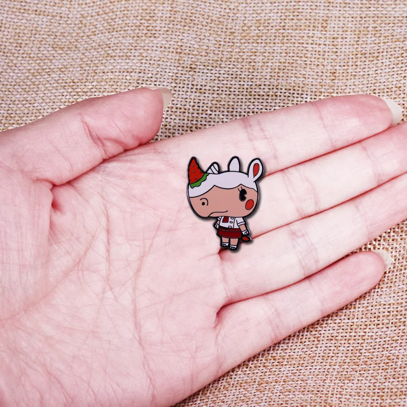 Животное пересекающее лето-время меренге твердая эмалированная булавка