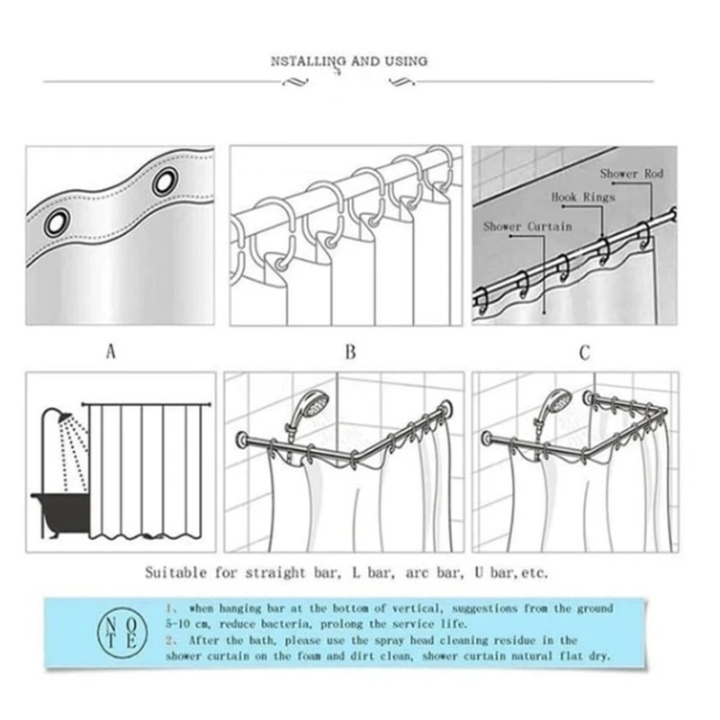 

Lovely Bathing Dinosaur Print Shower Curtain Waterproof Bathroom Curtain Shower Accessories Bath Curtain180x180Cm