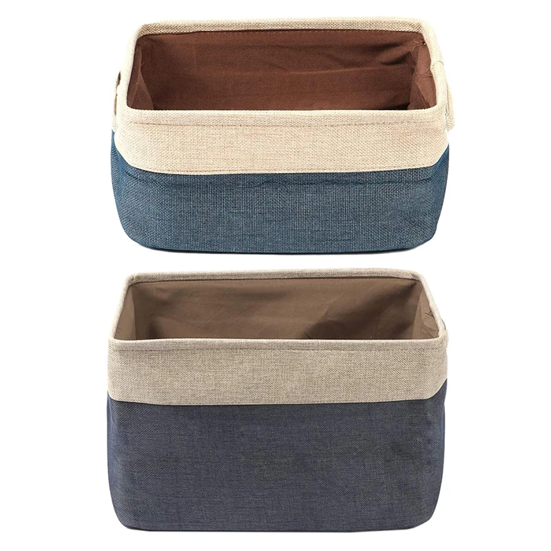 

Storage Bins,Collapsible Fabric Storage Basket with Dual Handles, Foldable Toy Bins for Clothes Storage,Home Organizer for Bedro