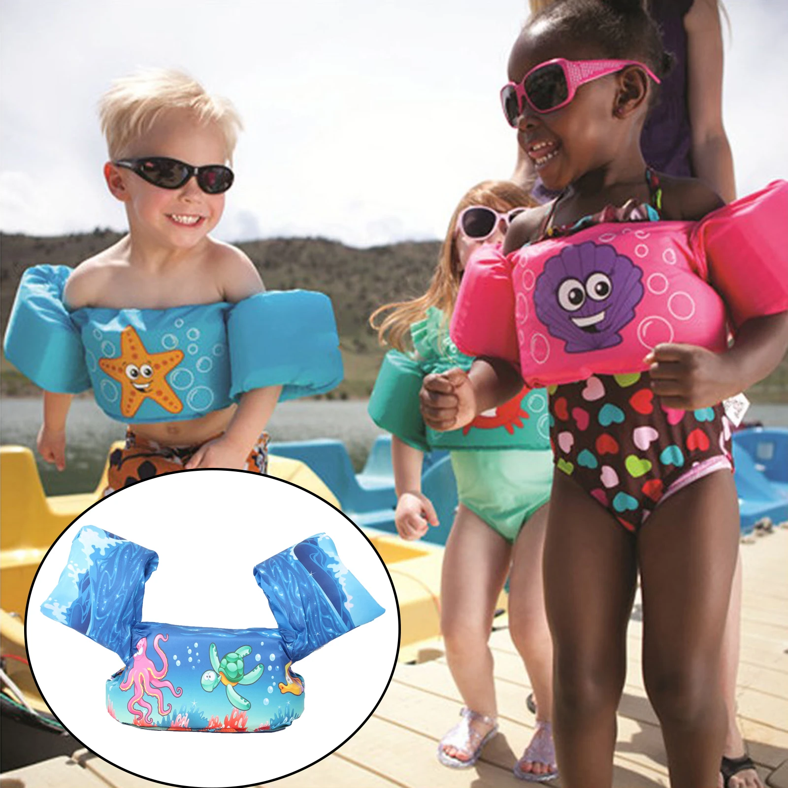 Детские плавательные поплавки премиум класса кольца повязки на руку для