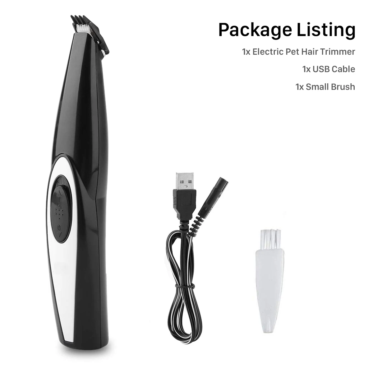 

USB Rechargeable Pet Dog Foot Hair Trimmer Dog Grooming Clipper Low Noise Electric Foot Hair Cutter Pet Cleaning Accessories