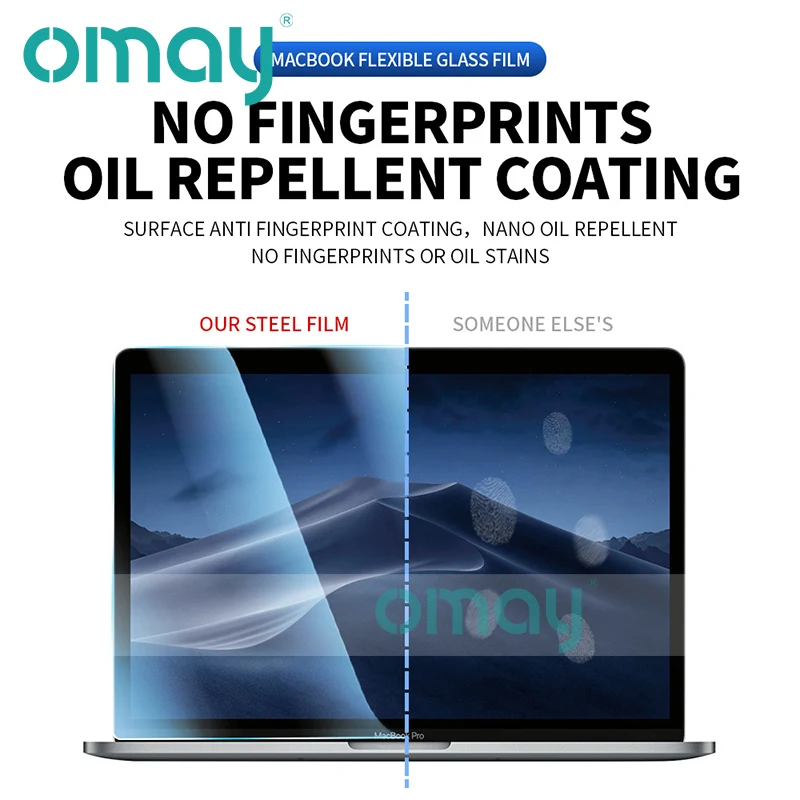 omay macbook screen protector anti blue flexible glass film for air pro 13 m1 a2338 2337 2289 2251 2179 2159 1932 1989 1708 1706 free global shipping