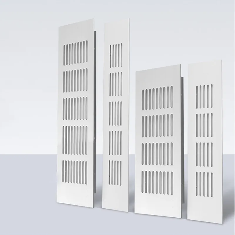 

50/80mm Wide Vents Perforated Sheet Aluminum Alloy Air Vent Perforated Sheet Web Plate Ventilation Grille Vents Perforated Sheet