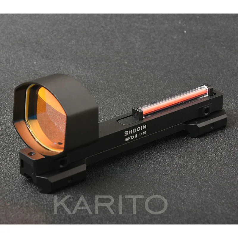 SFD Ii Shotgun 1x Оптическое волокно легкий красный точечный прицел и Picatinny рельсовый