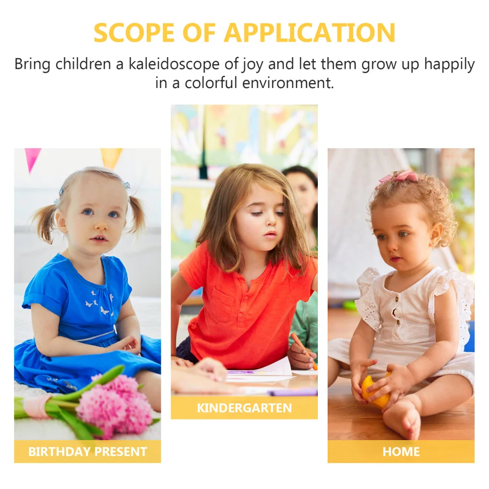 

1Pc Creative Kaleidoscope Children Chic Handbell Plaything Random Color