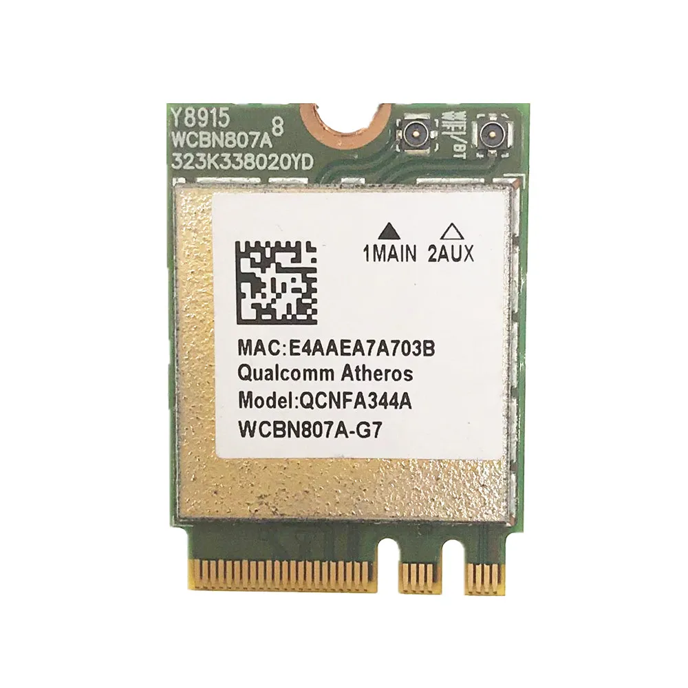 

Qualcomm Atheros беспроводной AC QCNFA344A NFA344A Wifi двухдиапазонный + Bluetooth-совместимая карта NGFF 4,1