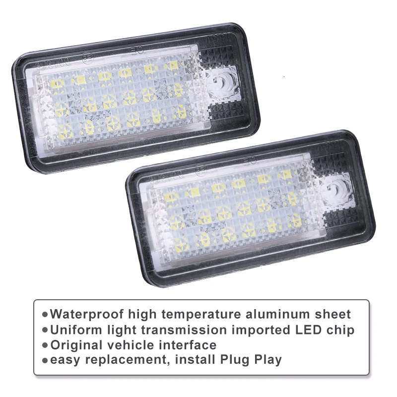 1 шт. Автомобильные светодиодные лампы для номерного знака задние фары 03 18 Ford Focus C